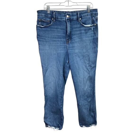 Good American Women's Jeans Frayed Hem Size 16 - Picture 1 of 15